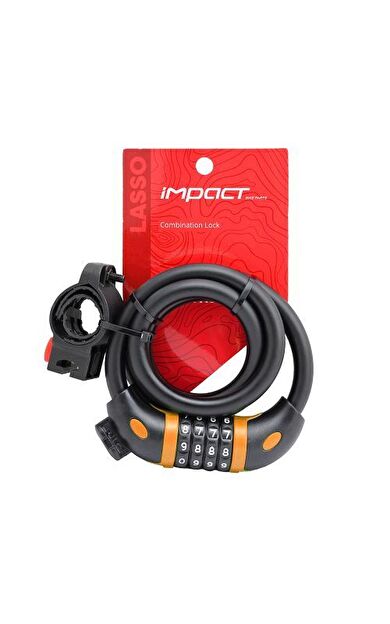 Impact Lasso 12x1000 Şifreli Bisiklet Kilidi Farklı Renklerde KLT-235 KLT-236 KLT-337 KLT-238 KLT-239 KLT -240 1507501105_TURUNCU