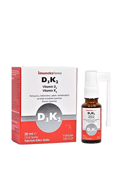 Imuneks D3 K2 Takviye Edici Gıda 20 ml - Sprey