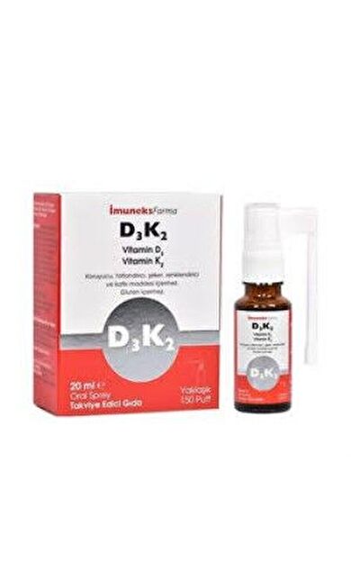 İmuneks D3 K2 Vitamin Sprey 20 ml