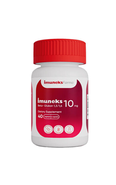 Imuneks Farma 10 mg Beta Glukan İçeren Takviye Edici Gıda 40 Kapsül