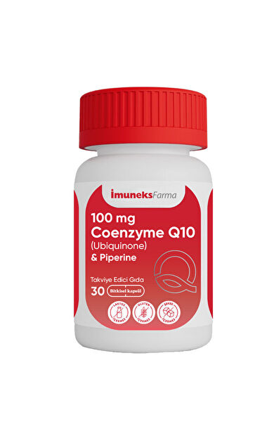 İmuneks Farma 100 mg Coenzyme Q10 İçeren Takviye Edici Gıda 30 Kapsül
