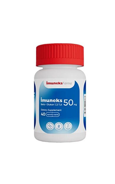 İmuneks Farma Beta-Glukan Takviye Edici Gıda 40 Tablet