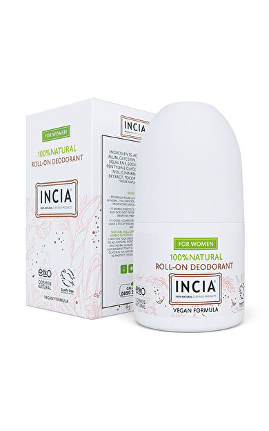 INCIA Doğal Roll-On Deodorant (Kadınlar İçin) 50 ml