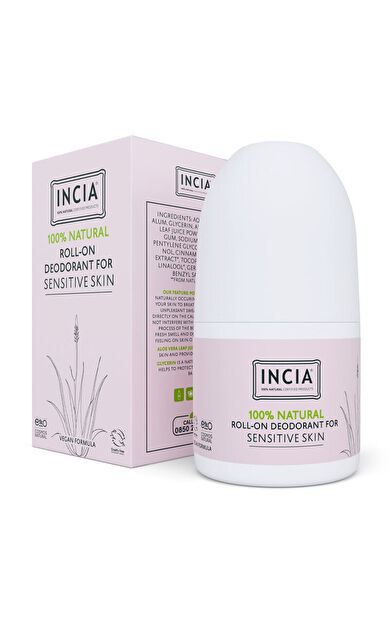 INCIA Hassas Ciltler İçin Doğal Roll-On Deodorant 50 ml