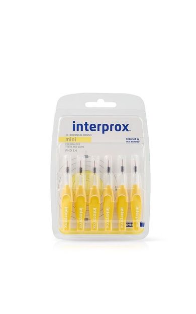 Interprox Interproximal Mini PHD 1.4 Arayüz Fırçası 6 Adet SARI