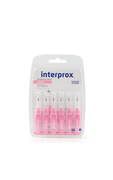 Interprox Interproximal Nano 0.7mm Arayüz Fırçası 6 Adet PEMBE