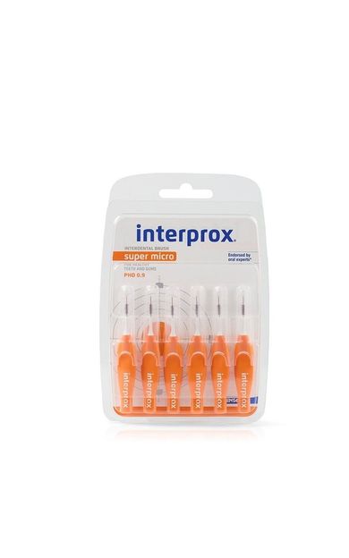 Interprox Interproximal Süper Micro 0.9mm Arayüz Fırçası 6 Adet TURUNCU