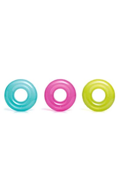Intex Şeffaf Baskılı Jumbo Simit 76 Cm - 59260 Pembe
