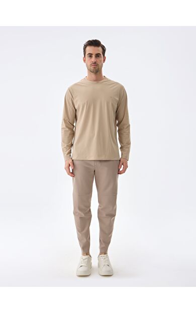 ISAORA SUPER CREW UZUN KOLLU TİŞÖRT BEIGE