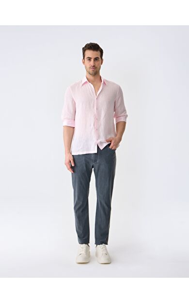 ISAORA THE LINEN GÖMLEK 3/4 PINK SALT