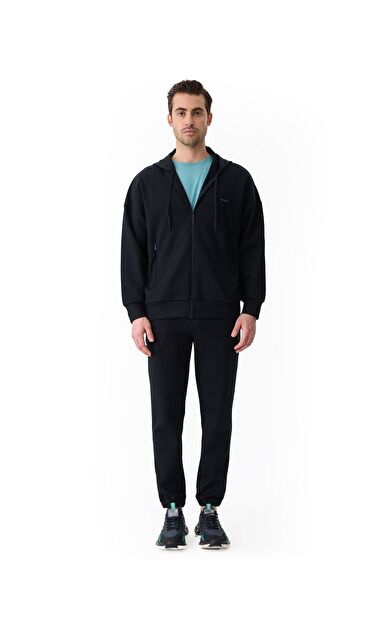 ISAORA GIZA COTTON SWEATSHIRT BLACK