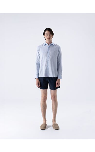 ISAORA THE LINEN GÖMLEK PEARL BLUE