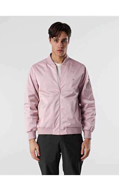 ISAORA SATEN BOMBER CEKET LILAC