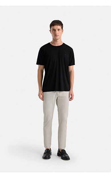 ISAORA SILKY MERINO TİŞÖRT BLACK