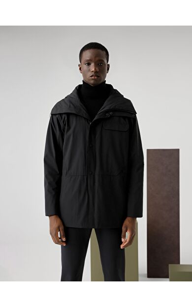 ISAORA ROCKET PARKA CEKET BLACK