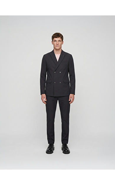 ISAORA DOUBLE BREASTED BLAZER BLACK
