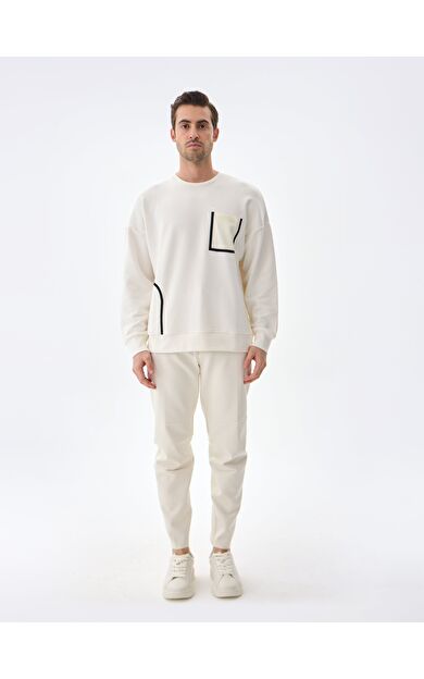 ISAORA PERFORMANCE COTTON SWEATSHIRT SUBTLE WHITE