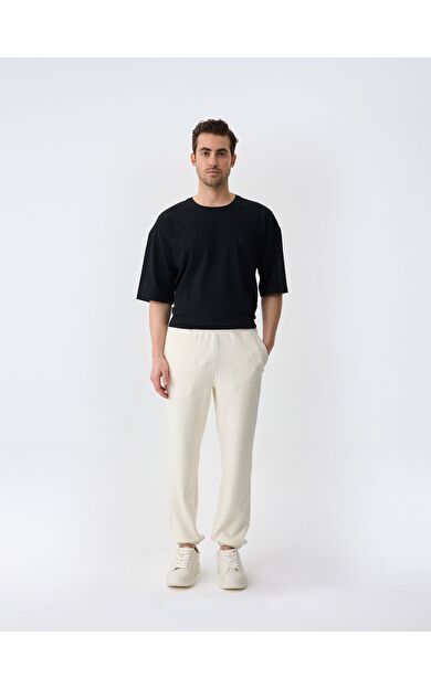 ISAORA GIZA COTTON JOGGER PANTOLON WHITE