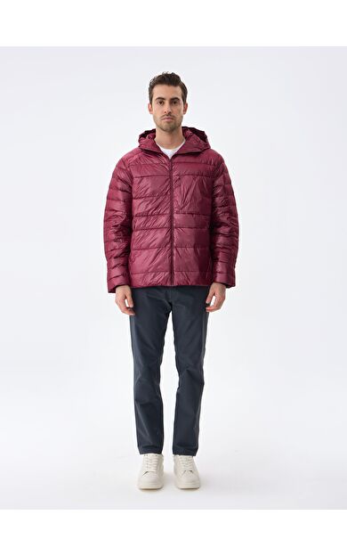 ISAORA HOODED BOLD DOWN CEKET BORDEAUX