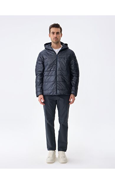 ISAORA HOODED BOLD DOWN CEKET NAVY