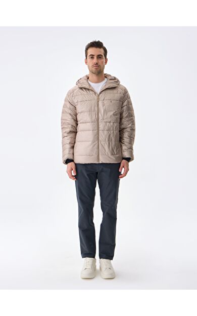 ISAORA HOODED BOLD DOWN CEKET BEIGE