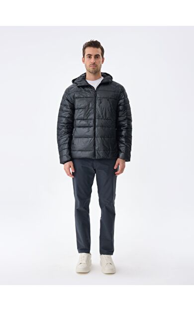 ISAORA HOODED BOLD DOWN CEKET BLACK ONYX