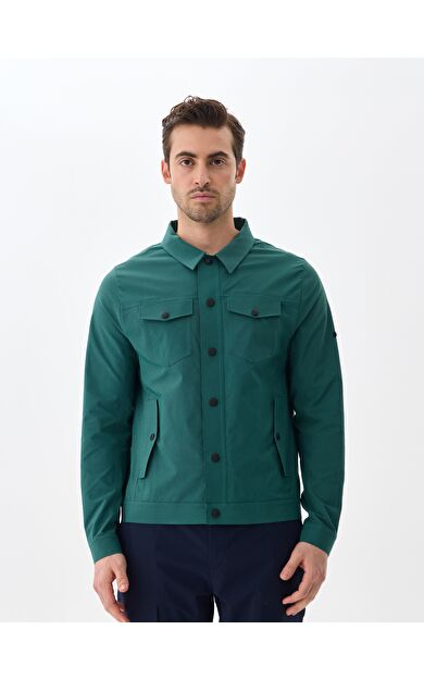 ISAORA NEO TECHNO DENIM CEKET DARK GREEN