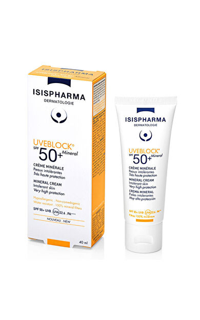 Isis Pharma Uveblock SPF 50+ Mineral Cream 40 ml
