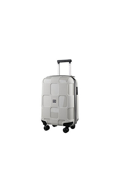 Ivs Bej Siyah Valiz Kabin Boy Kabin Boy Seyahat Çantası PP4040-121-S Bej