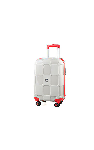 Ivs Bej Kırmızı Kare Orta Boy Orta Boy Seyahat Çantası PP4040-160-M Bej