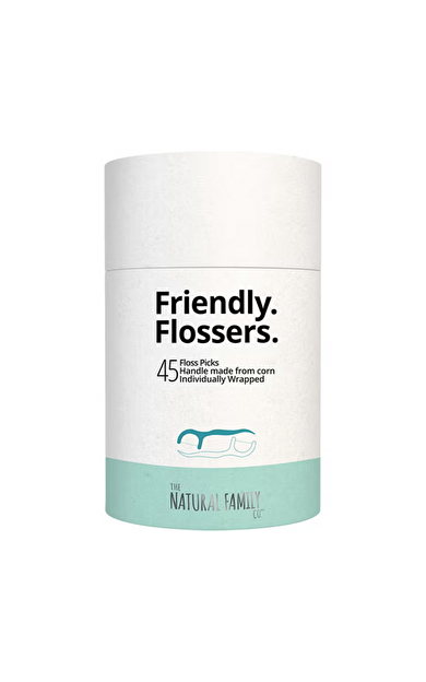 Natural Family CO Friendly Flossers Floss Pick 45 Adet