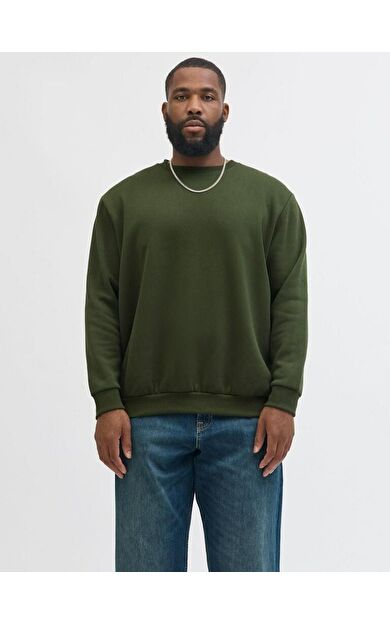 Jack Jones Bradley Bisiklet Yaka Büyük Beden Erkek Sweat 12250594