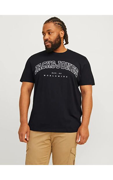 Jack Jones Caleb Varsıty Büyük Beden Erkek Tişört 12258871