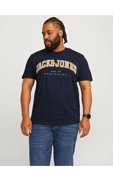 Jack Jones Caleb Varsıty Büyük Beden Erkek Tişört 12258871