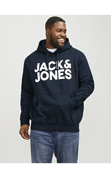 Jack Jones Coro Logo Büyük Beden Erkek Sweat 12163777