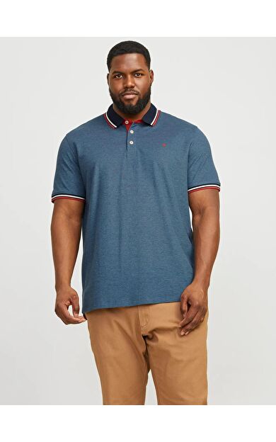 Jack Jones Paulos Polo Erkek Tişört 12143859 12143859-Denim Blue