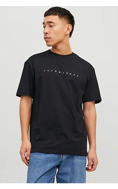 Jack &amp; Jones JJESTAR JJ TEE Erkek Tişört Siyah