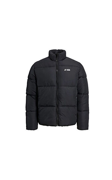 Jack Jones JJMAX PUFFER JACKET Erkek Günlük Mont 12238745-BLACK Siyah