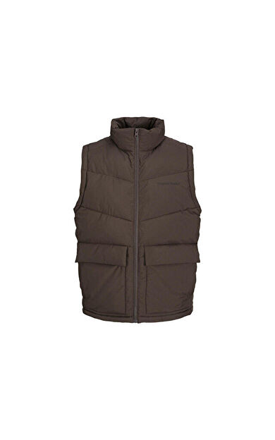Jack Jones Jorvesterbro Bodywarmer Erkek Yeleği 12238853-CHOCOLATE-BROWN Kahverengi