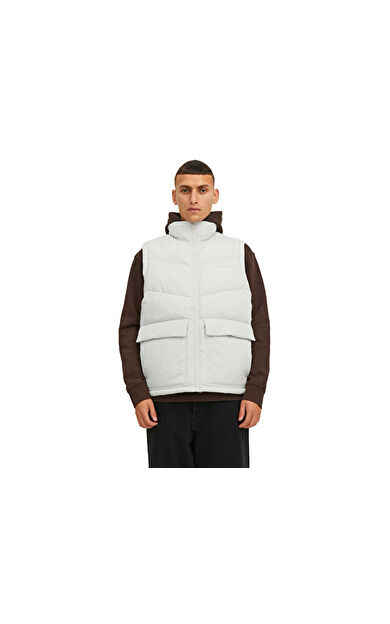 Jack Jones Jorvesterbro Bodywarmer Erkek Yeleği 12238853-MOONBEAM Beyaz