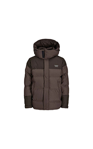 Jack Jones Jortwice Erkek Günlük Mont 12238881-CHOCOLATE-BROWN Kahverengi