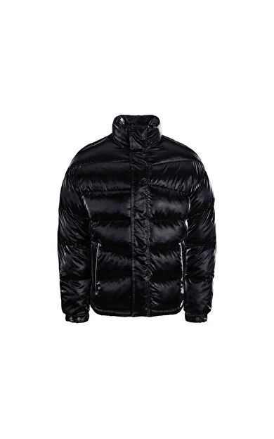 Jack Jones Jcoreflect Puffer Erkek Günlük Mont 12241177-BLACK Siyah