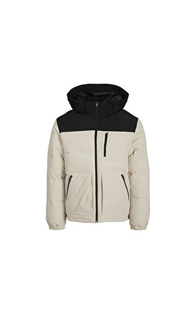 Jack Jones Jjeotto Puffer Erkek Günlük Mont 12258416-MOONBEAM Bej