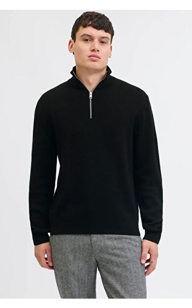 Jack &amp; Jones JPRBLAMILANO STITCH Erkek  Siyah Sweatshırt