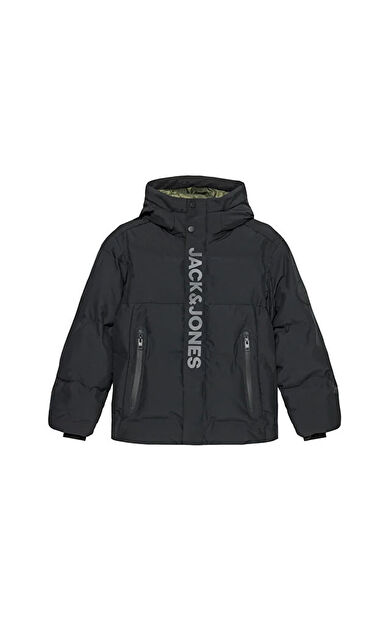 Jack Jones Jcolpha Puffer Jnr Çocuk Günlük Mont 12262162-BLACK Siyah
