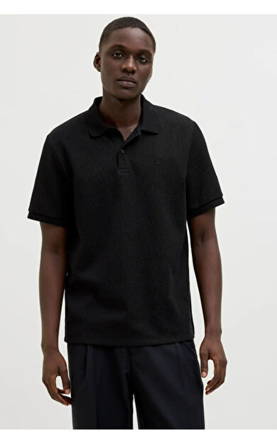 Jack &amp; Jones JJEAUSTIN Erkek Tişört Siyah