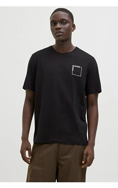Jack &amp; Jones JJVERNER TEE SS Erkek Tişört Siyah