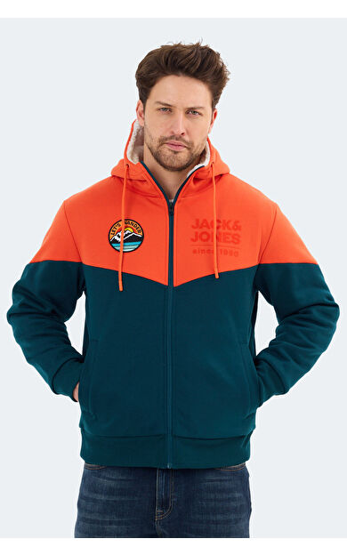 Jack &amp; Jones 12269593 Erkek Sweatshirt Turuncu