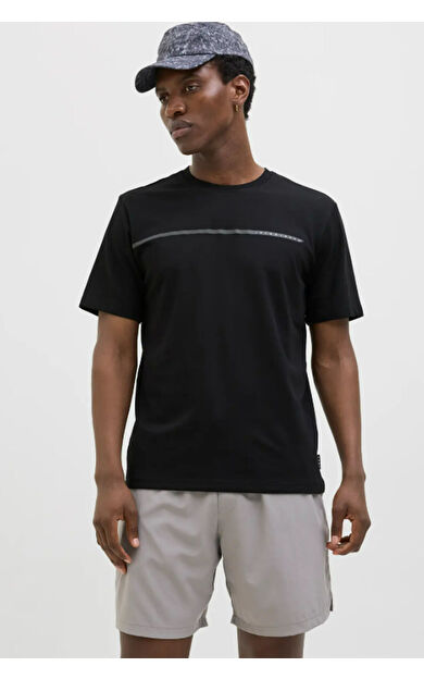 Jack &amp; Jones JCOFUSION Erkek Tişört Siyah