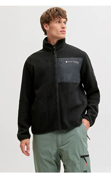 Jack &amp; Jones JJALPES TEDDY Erkek  Siyah Ceket